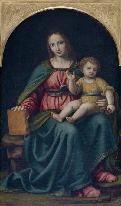 Madonna en Kind door Bernardino Luini