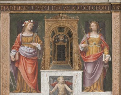 Heilige Rosa en Heilige Giustina door Bernardino Luini