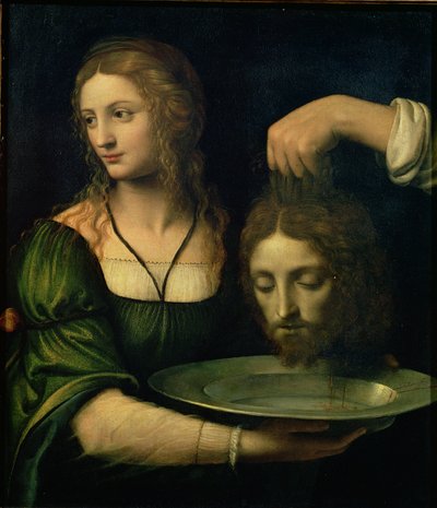 Salome met het hoofd van Johannes de Doper door Bernardino Luini