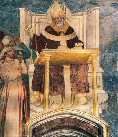 St. Ambrosius door Bernardino Luini