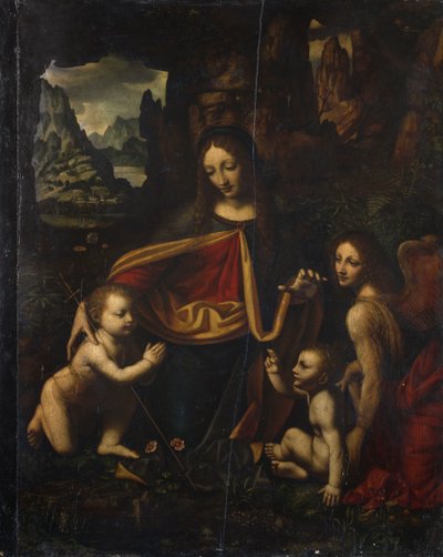 Maagd van de Rotsen, door Bernardino Luini (ca. 1480-ca. 1532) door Bernardino Luini
