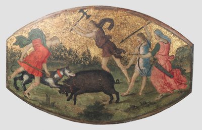 Jacht op het Calydonische zwijn, ca. 1509 door Bernardino Pinturicchio