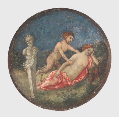 Jupiter en Antiope, ca. 1509 door Bernardino Pinturicchio