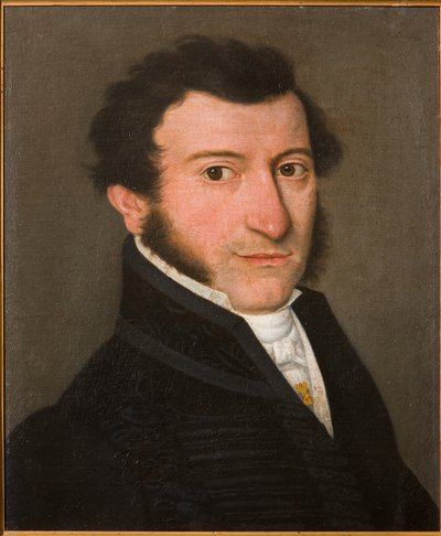 Portret van een heer door Bernardino Rossi