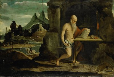 Sint Hiëronymus door Bernardino da Brescia (attributed to)