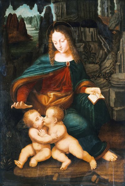 Madonna en Kind met de jonge Sint Jan, c. 1496 door Bernardino de Conti
