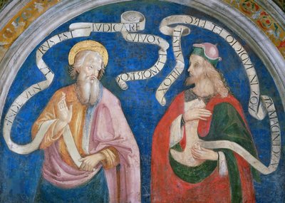 De apostel Filippus en de profeet Maleachi door Bernardino di Betto (workshop of) Pinturicchio