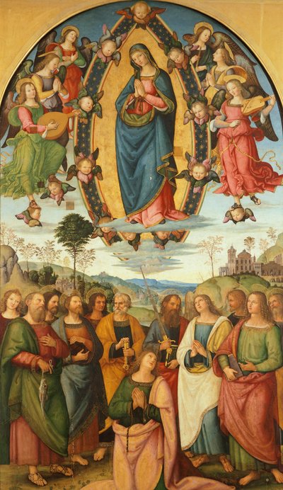 Hemelvaart van de Maagd door Bernardino di Betto Pinturicchio