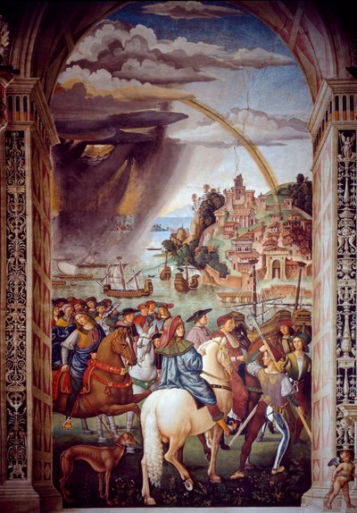Leven van Paus Pius II (Enea Silvio Piccolomini) door Bernardino di Betto Pinturicchio