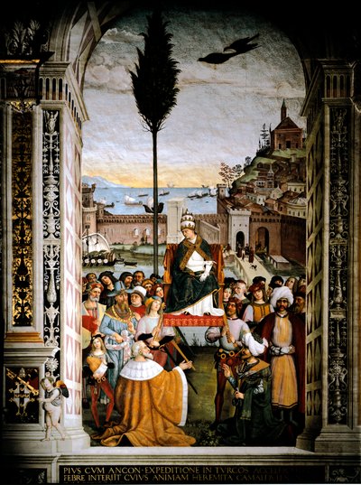 Leven van Paus Pius II (Enea Silvio Piccolomini) door Bernardino di Betto Pinturicchio