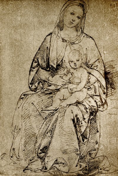Madonna met het Kind door Bernardino di Betto Pinturicchio