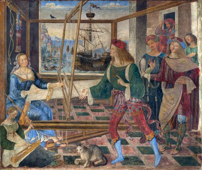 Terugkeer van Ulysses naar Penelope door Bernardino di Betto Pinturicchio