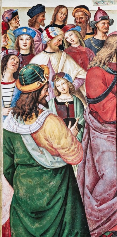 De Piccolomini Bibliotheek, noordoostelijke muur: 