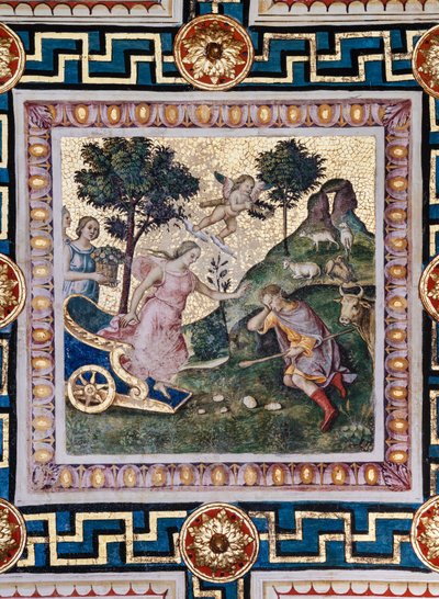 Piccolomini-bibliotheek, het plafond: 