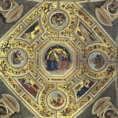 Gewelf van het priesterkoor, Santa Maria del Popolo, Rome, c.1484-92 door Bernardino di Betto Pinturicchio