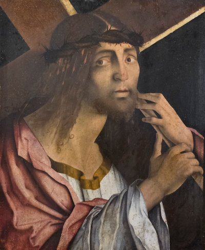 Christus draagt het kruis, eind 15e eeuw door Bernardino di Bosio Zaganelli