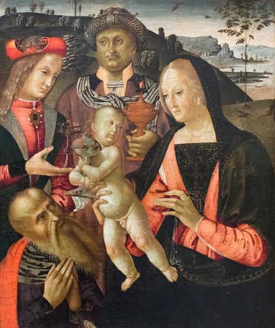 Aanbidding van de wijzen door Bernardino di Mariotto
