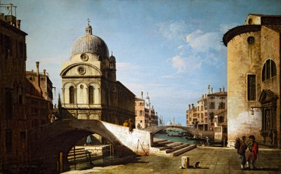 Santa Maria dei Miracoli met een deel van Santa Maria Nova, Venetië door Bernardo Bellotto