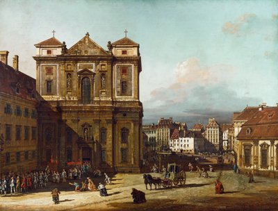 De Freyung in Wenen, vanuit het noordwesten, tussen 1758 en 1761 door Bernardo Bellotto