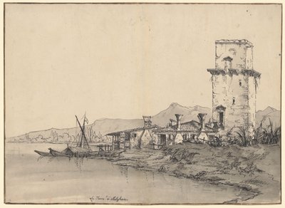 De toren van Marghera door Bernardo Bellotto