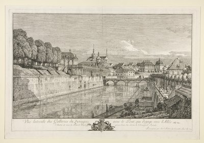 Uitzicht op de Zwinger, Dresden door Bernardo Bellotto