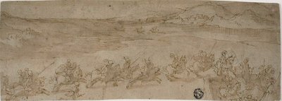 Ruiters aan de Kust door Bernardo Castello
