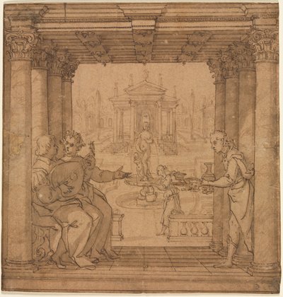 Illustratie uit Torquato Tassos Gerusalemme Liberata, 1586-1590 door Bernardo Castello