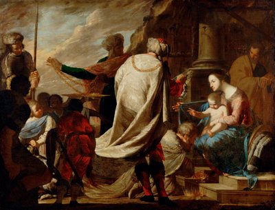 Aanbidding der wijzen door Bernardo Cavallino