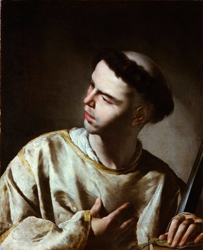 Sint Laurentius door Bernardo Cavallino