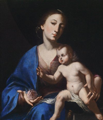 De maagd en het kind door Bernardo Cavallino