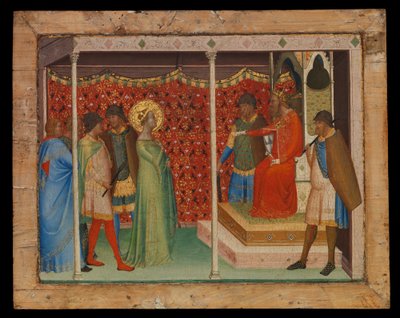 Sint Reparata voor keizer Decius door Bernardo Daddi