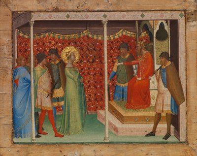 Sint Reparata voor keizer Decius, ca. 1338-40 door Bernardo Daddi