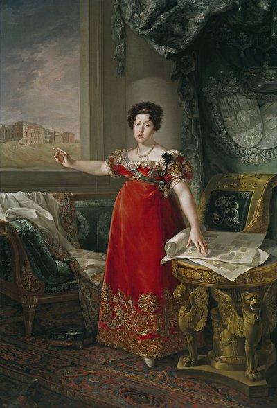 Maria Isabel van Portugal voor het Prado Museum door Bernardo Lopez y Piquer