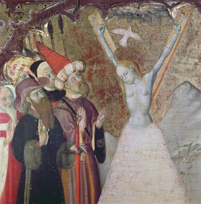 Martelaarschap van St. Eulalia (detail) door Bernardo Martorell