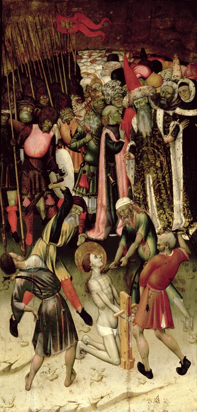 De vervolging van St. George. c.1435 door Bernardo Martorell