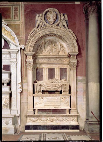 Graf van Leonardo Bruni (1369-144) 1446-50 door Bernardo Rossellino