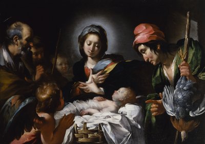Aanbidding van de Herders door Bernardo Strozzi
