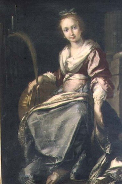 St. Cecilia door Bernardo Strozzi