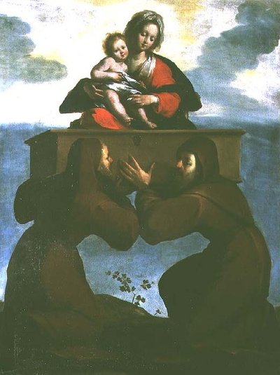 De verschijning van de Madonna Odigitria door Bernardo Strozzi