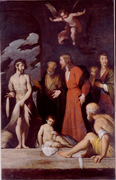 De genezing van de verlamde door Bernardo Strozzi