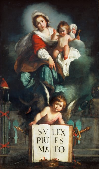 De Madonna van Gerechtigheid door Bernardo Strozzi