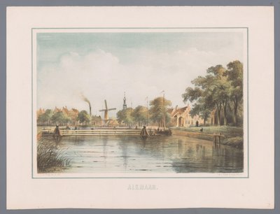 Stadsgezicht te Alkmaar door Bernardus Gerardus ten Berge