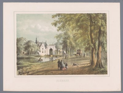 Stadsgezicht te Alkmaar door Bernardus Gerardus ten Berge