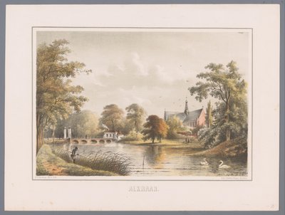 Stadsgezicht te Alkmaar door Bernardus Gerardus ten Berge