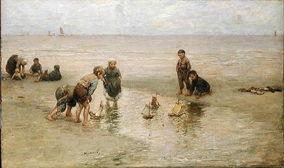 De regatta door Bernardus Johannes Blommers or Bloomers