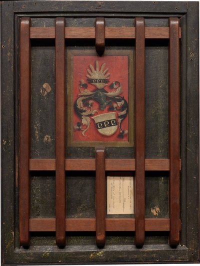 Margarethe Vöhlin [achteruit]. door Bernhard Strigel