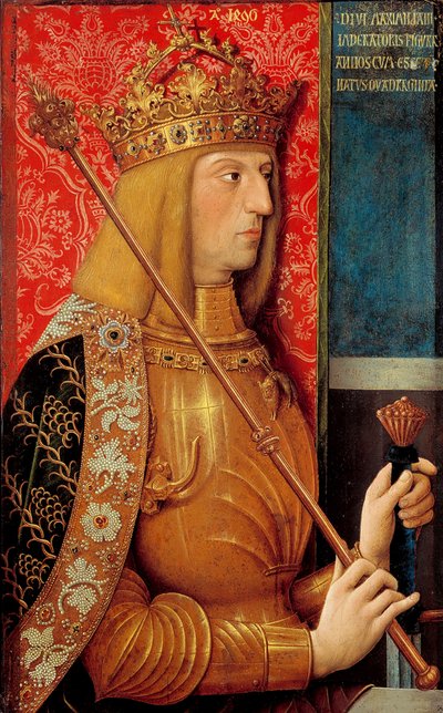 Portret van Keizer Maximiliaan I 1459-1519 door Bernhard Strigel