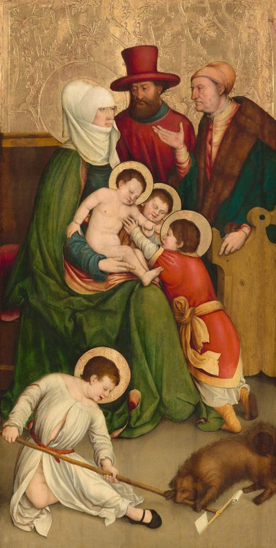 Sint Maria Cleophas en haar familie, ca. 1520-1528 door Bernhard Strigel