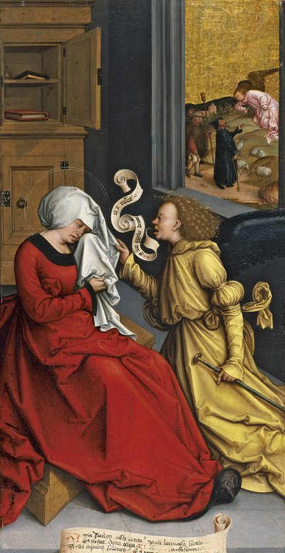 De annunciatie aan Sint Anna, ca. 1505-1510 door Bernhard Strigel