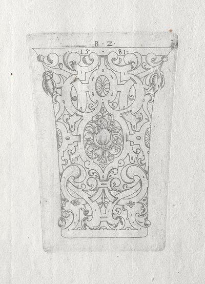 Ornamentale Beker door Bernhard Zan